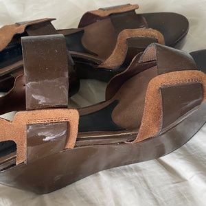 Marni brown wedges